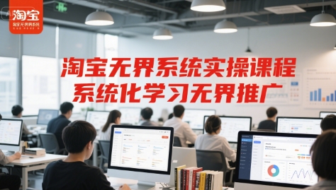 淘宝无界系统实操课程，系统化学习无界推广-缘艺创业网