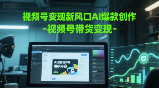 视频号变现新风口AI爆款创作-视频号带货变现-缘艺创业网