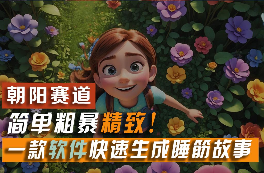 利用一款软件5分钟一条爆款睡筋故事，简单粗暴精致！小白月入2w+-缘艺创业网