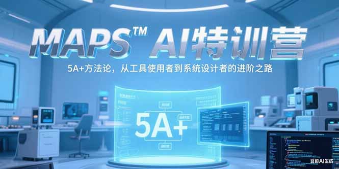 MAPSAI特训营，掌握 5A+方法论，从工具使用者到系统设计者的进阶之路-缘艺创业网