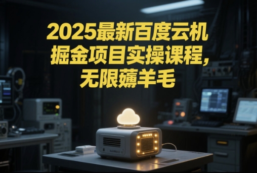 2025最新百度云机掘金项目实操课程单窗口保底5-10元月收益单窗口150+【揭秘】-缘艺创业网