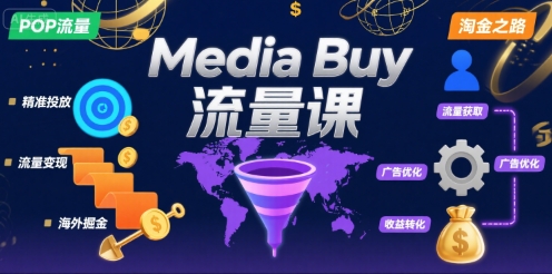Media Buy之POP流量课，带你开启海外Media Buy淘金之路-缘艺创业网