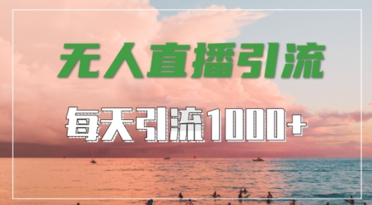 抖音快手视频号全平台通用，无人直播引流法，超暴力引流1000+高质量精准创业粉【揭秘】-缘艺创业网