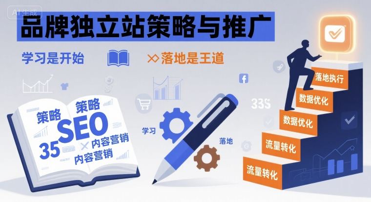 品牌独立站策略与推广，学习是开始，落地是王道-缘艺创业网