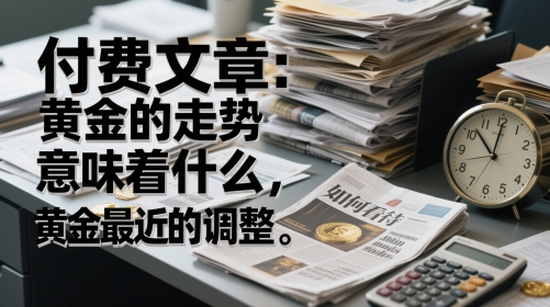 付费文章：黄金的走势意味着什么，如何看待黄金最近的调整-缘艺创业网
