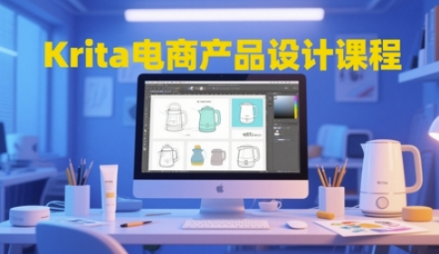 Krita电商产品设计课程，掌握从工具使用到创意落地的全链路设计能力-缘艺创业网