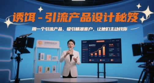 诱饵-引流产品设计秘笈，用一个引流产品，吸引精准客户，让他们主动找你-缘艺创业网