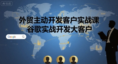 外贸主动开发客户实战课，谷歌实战开发大客户-缘艺创业网