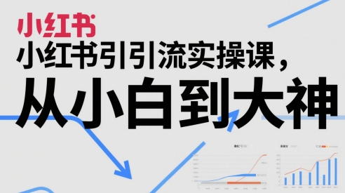 小红书引流实操课，从小白到大神-缘艺创业网