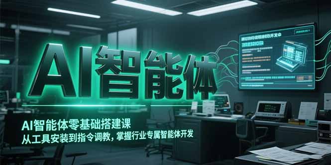 AI智能体零基础搭建课，从工具安装到指令调教，掌握行业专属智能体开发…-缘艺创业网