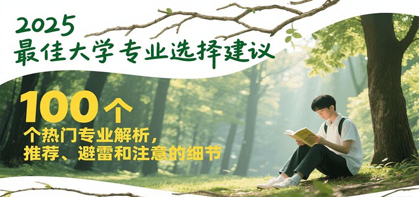 2025最佳大学专业选择建议，100个热门专业解析，推荐、避雷和注意的细节-缘艺创业网