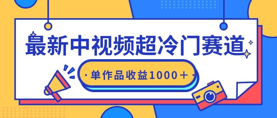 (9275期)最新中视频超冷门赛道，轻松过原创，单条视频收益1000＋-缘艺创业网