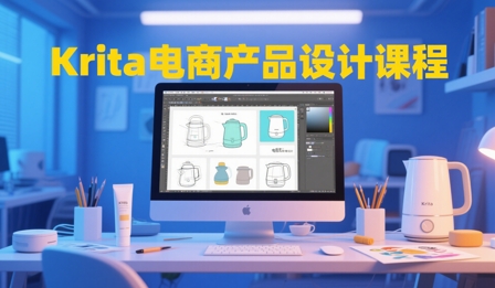 大梦老师·Krita电商产品设计课程-缘艺创业网