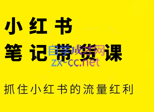 张宾·小红书笔记带货课(更新24年7月)-缘艺创业网