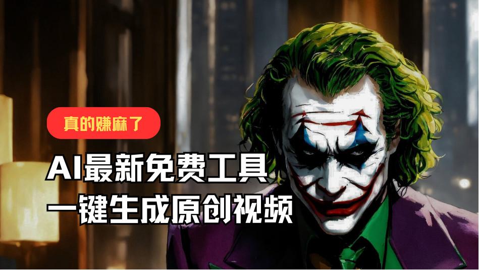 最新免费AI工具，一键生成原创视频，佛系搬运，轻松月入10000+！-缘艺创业网