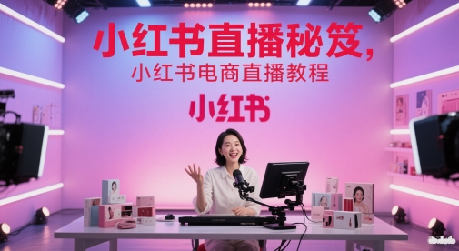 小红书直播秘笈，小红书电商直播教程-缘艺创业网