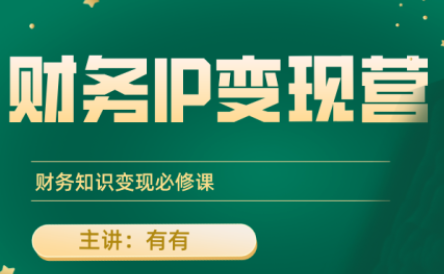 有有老师·财务IP变现营，财务知识变现必修课-缘艺创业网