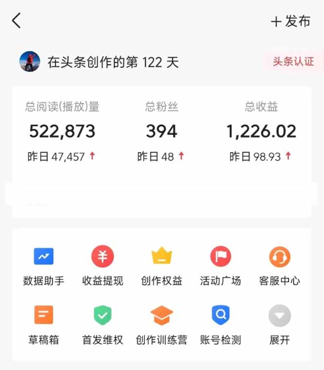 图片[2]-头条号托管躺赚项目，长期稳定，可做五年，每天十分钟，收益几百块-缘艺创业网