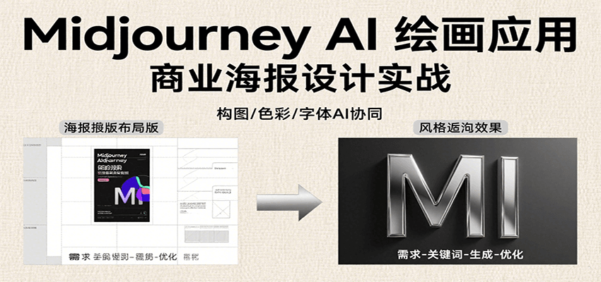 Midjourney AI绘画应用，关键词指令解析、漫画头像制作、海报设计、3D人物生成等-缘艺创业网