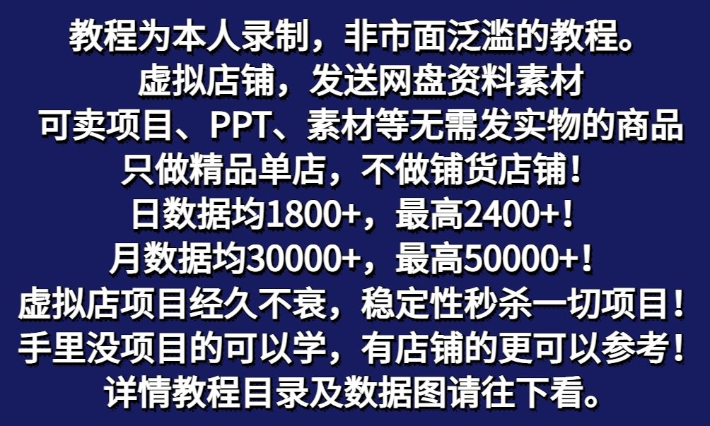 图片[1]-拼多多虚拟店铺项目，电脑挂机自动发货，单店日利润300+-缘艺创业网
