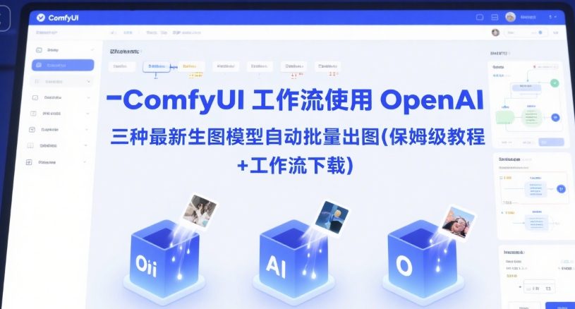 ComfyUI 工作流使用 OpenAI 三种最新生图模型自动批量出图(保姆级教程+工作流下载)-缘艺创业网