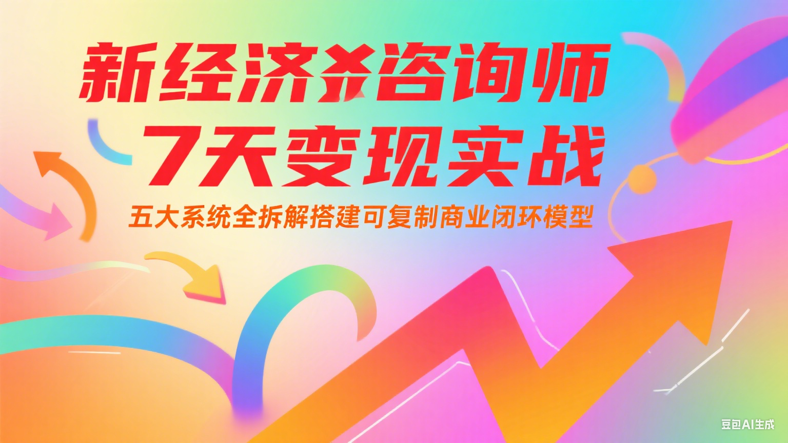 新经济咨询师 7 天变现实战：五大系统全拆解搭建可复制商业闭环模型-缘艺创业网
