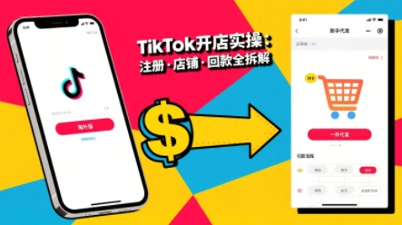 TikTok从开店到投流的进阶课，从基础实操到高阶技巧一网打尽-缘艺创业网
