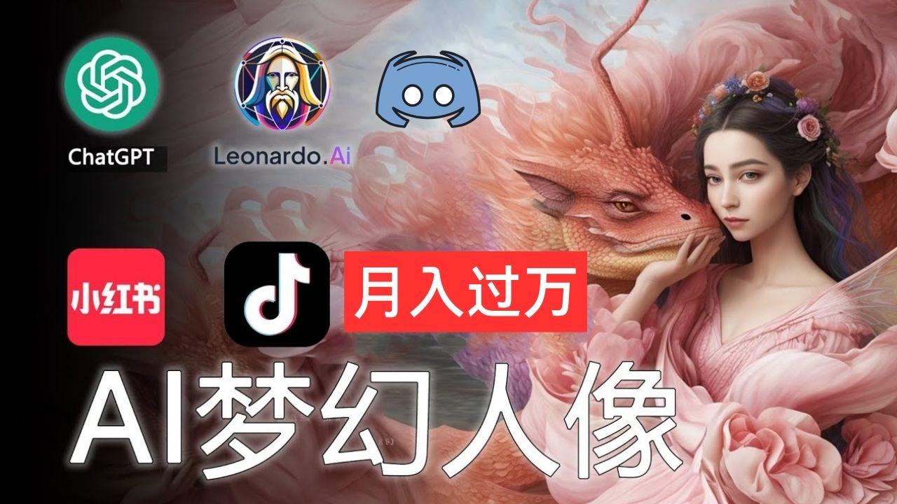 AI摄影梦幻人像：零基础也能月入过万的秘密-缘艺创业网