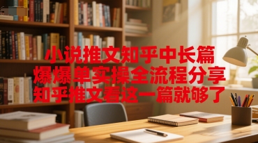 小说推文知乎中长篇爆单实操全流程分享，知乎推文看这一篇就够了-缘艺创业网