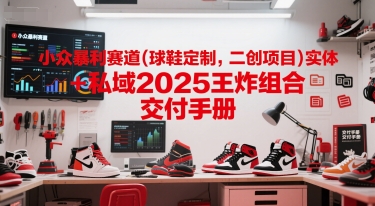 小众暴利赛道(球鞋定制，二创项目)实体+私域2025王炸组合  交付手册-缘艺创业网