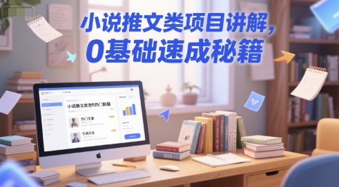 小说推文类项目讲解，0 基础速成秘籍-缘艺创业网