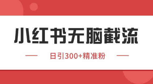 小红书截流同行客源，独家野路子获客玩法 日引200+暴力获客【揭秘】-缘艺创业网