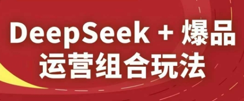 DeepSeek+爆品运营组合玩法，2025淘系精品课-缘艺创业网