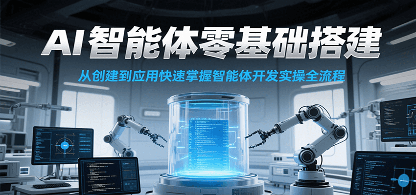 AI智能体零基础搭建实操课，从创建到应用快速掌握智能体开发全流程！-缘艺创业网
