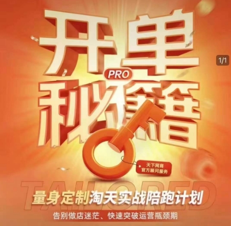 淘宝开单秘籍PRO，量身定制淘天实战陪跑计划，告别做店迷茫、快速突破运营瓶颈期(更新)-缘艺创业网