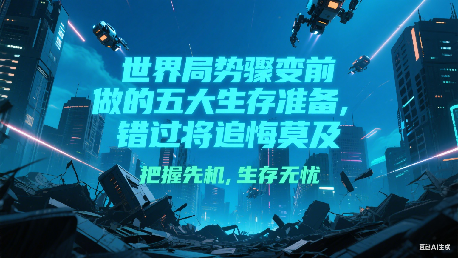 付费文章《世界局势骤变前必做的五大生存准备，错过将追悔莫及》-缘艺创业网