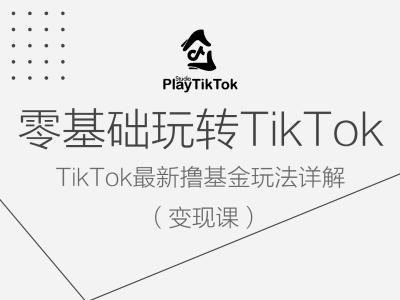 零基础玩转TiKToK变现课，TikTok最新撸基金玩法详解-缘艺创业网