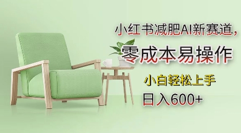小红书减肥AI新赛道，零成本易操作，日入多张，小白轻松上手【揭秘】-缘艺创业网