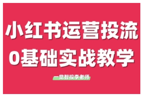 小红书运营投流，小红书广告投放从0到1的实战课，学完即可开始投放(更新)-缘艺创业网