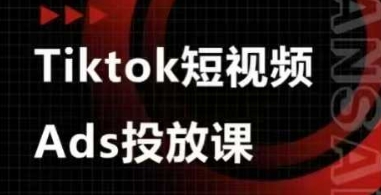Ads视频投放课，tiktok短视频广告投放课-缘艺创业网