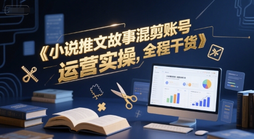 小说推文故事混剪账号运营实操，全程干货-缘艺创业网