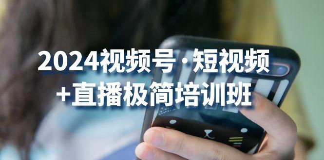 2024视频号·短视频+直播极简培训班：抓住视频号风口，流量红利-缘艺创业网