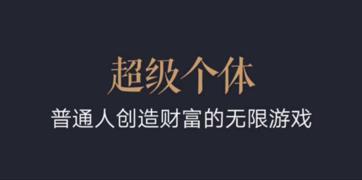 超级个体：2024-2025翻盘指南，普通人创造财富的无限游戏-缘艺创业网