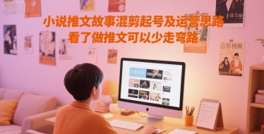 小说推文故事混剪起号及运营思路，看了做推文可以少走弯路-缘艺创业网