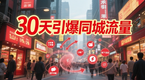 30天引爆同城流量：团购篇 认知篇 流量篇 来客篇 达人篇 老板人设IP篇 投流篇-缘艺创业网