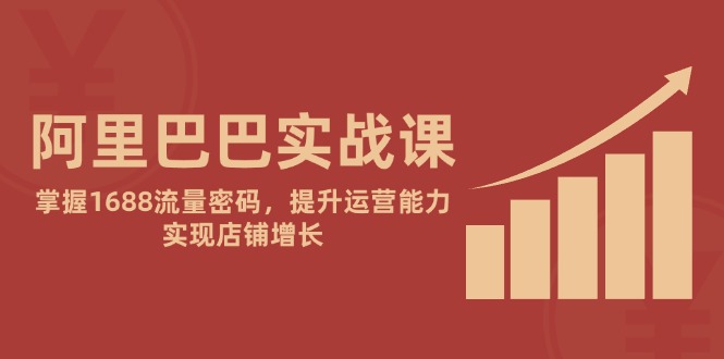 阿里巴巴实战课：掌握1688流量密码，提升运营能力，实现店铺增长-缘艺创业网